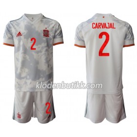 Spania Daniel Carvajal 2 Barn Bortedraktsett Euro 2020 Kortermet (+ Korte bukser)